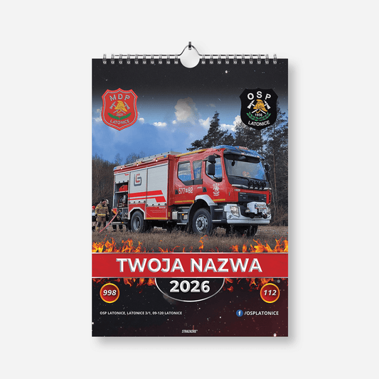 kalendarze strażackie SPIRALOWANE A3
