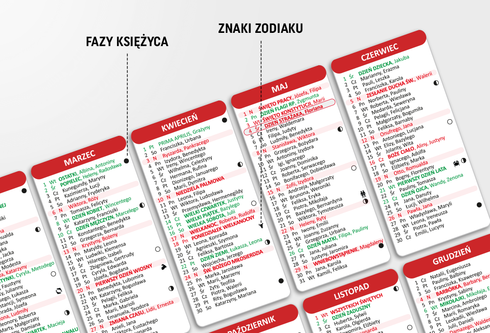 Kalendarium Strażackie 2026 do kalendarzy OSP
