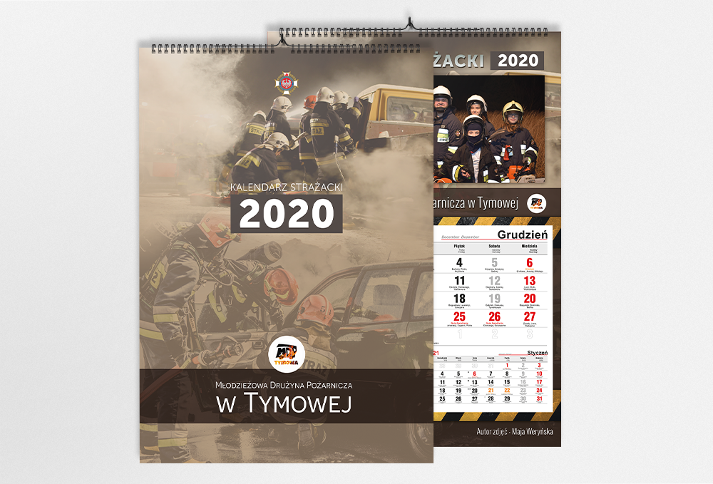 kalendarze strażackie SPIRALOWANE A3