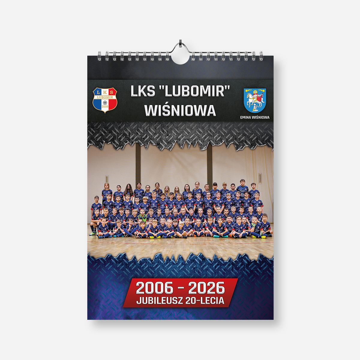 kalendarze klubowe SPIRALOWANE A3 13-sto stronnicowe